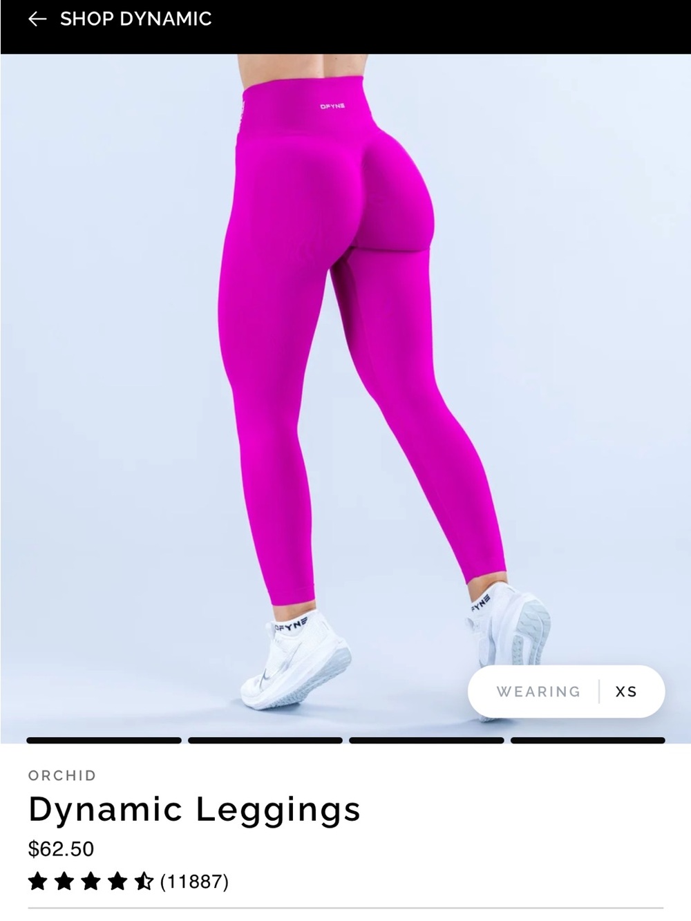 Dynamic Leggings - Orchid Pink High-Rise Leggings medium